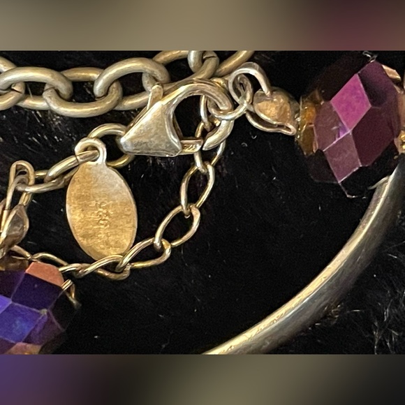 💜Great USED condition Vintage Donna Dressler 925 necklace. - Picture 3 of 6